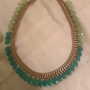 Stella and Dot Gold and turquoise